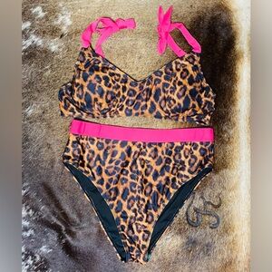 MERIGOLD KISS LEOPARD/PINK BIKINI